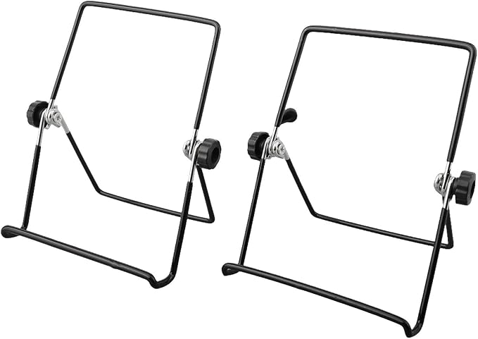 2Pcs Solar Panel Stand Foldable Mounting Bracket,Adjustable Supporter Holder,Metal Black Small For Home Garden Electrical Supplies(L)