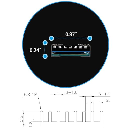 2Pcs Black Aluminum Heat Sink with Thermal Conductive Adhesive Tape, 70×22×6mm Heatsink Cooler for Cooling M.2 Drive PC/PS5 SSD