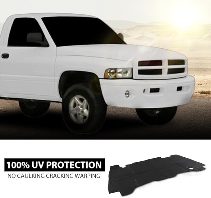 G-PLUS Hood Insulation Pad w/ Clips Compatible with Dodge Ram 1500 1994-2001/Not Fit Durango Or Dakota/Not Fit for Diesel