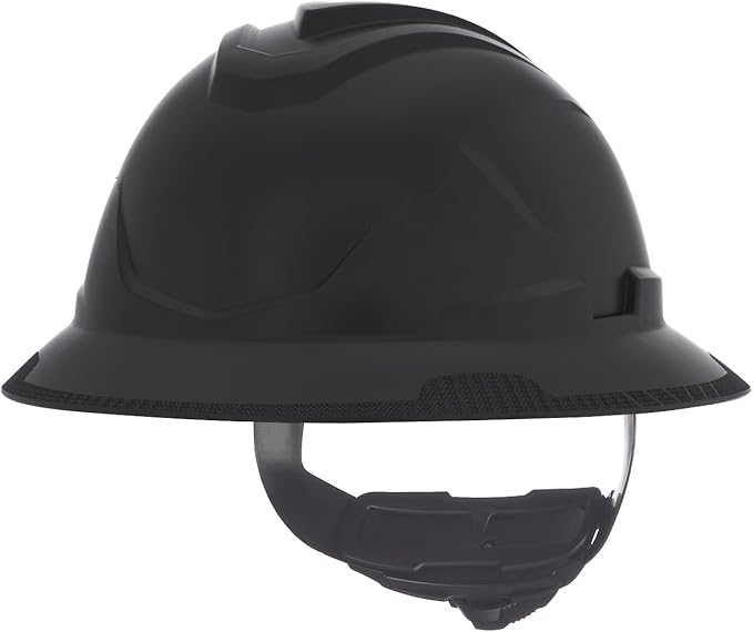 MSA V-Gard C1 Full Brim Hard Hat with ReflectIR Cooling Thermal Barrier and Fas-Trac III Suspension - Uses Highly Innovative Cooling Features to Help Alleviate Heat Stress