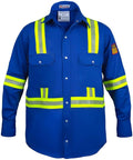 Flame Resistant High Visibility Hi Vis FR Shirt - 100% C - 7 oz