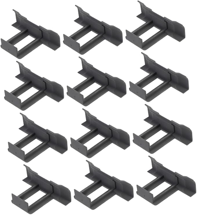 12pcs Solar Panel Water Drainage Buckle Conduction and Sludge Discharge Clamp Clamp for Panel Cleaning