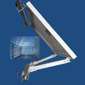 Solar Panel Mounting Brackets Hooks Balcony Railing Holder Power Station Holder for 2 Solar Panels Tilt Angle 0°20-30°