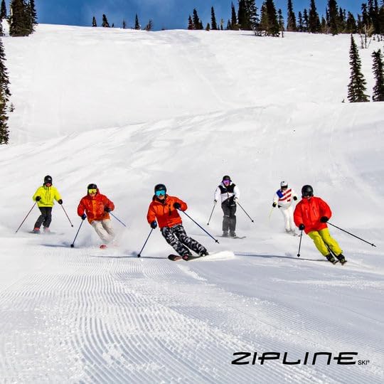 Zipline Lollipop 14.0 Graphite Carbon Composite Ski Poles – Lightweight, Durable, All-Mountain – Ergonomic Grip, Vibration Dampening, Ideal for Groomers and Freestyle. Choice of Skiers