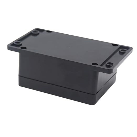 Zulkit Junction Box ABS Plastic Dustproof Waterproof IP65 Universal Electrical Boxes Project Enclosure with Fixed Ear Black 4.5 x 3.5 x 2.2 Inch (115 x 90 x 55mm)(Pack of 2)