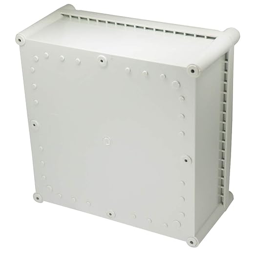 Zulkit Junction Box ABS Plastic Dustproof Waterproof IP67 Junction Boxes Universal Electrical Project Enclosure DIY Electronic Project Box Grey 11.02 x 11.02 x 5.12 inch (280 x 280 x 130 mm)