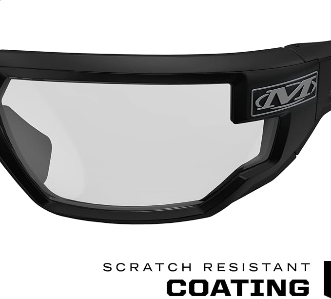 Mechanix Wear Type-X Clear Lens Safety Glasses - Anti-Fog Polycarbonate Industrial Safety Glasses - Ventilated Temples & Scratch-Resistant Lenses - Black Frame - 2 Pack