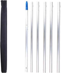 Solar Panel Cleaning Brush Indoor Outdoor Telescopic High Reach Window Cleaning Pole Extendable Cleaner Tool for Roof, Window, Glass, House Siding, Conservatory
