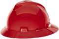 MSA V-Gard Full-Brim Hard Hat with Suspension - Polyethylene Shell, Superior Impact Protection and Self Adjusting Crown Straps - Standard Size Hard Hat