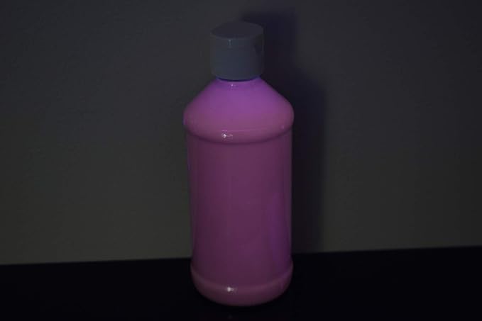 DirectGlow 8oz UV Blacklight Reactive Fluorescent Acrylic Paints (Brown)