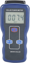 Solar Power Meter, Akozon Sun Light Radiation Testing Measuring Instrument for Solar Energy Research Meteorology Physical Optical Experiments