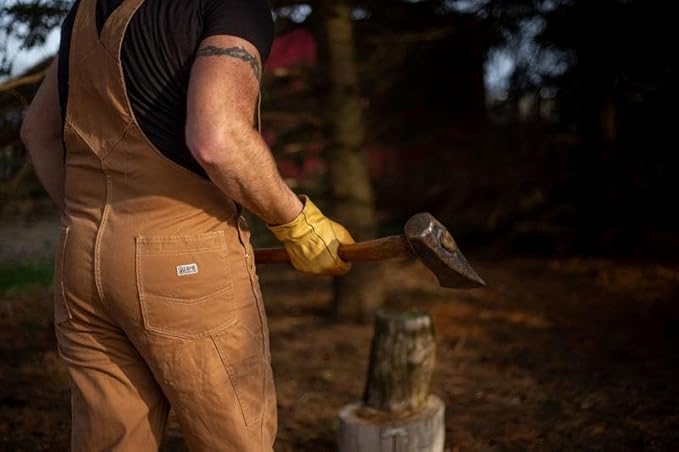 Berne Men's Vintage Unlined Washed Duck Bib Overall