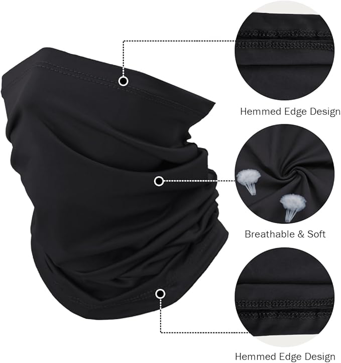 Fishing Neck Gaiter, Sun Protection Face Mask, Cooling Neck Shield Scarf Cycling Balaclava Bandana for Men and Women
