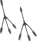 Solar Panel Connector 3 to 1 Solar Panel Splitter 3 Way 1000V Y-Branch Cable Solar Panel Parallel Connectors Parallel Adapter Cable Wire Plug Tool Kit for Solar Panel (1 Pairs)