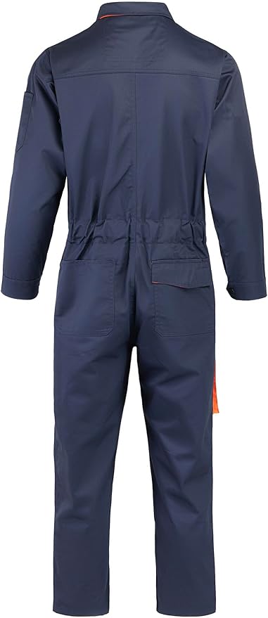 Men's Coveralls Mechanic Work Jumpsuit Multi Pockets Overalls Long Sleeve Workwear Coverall