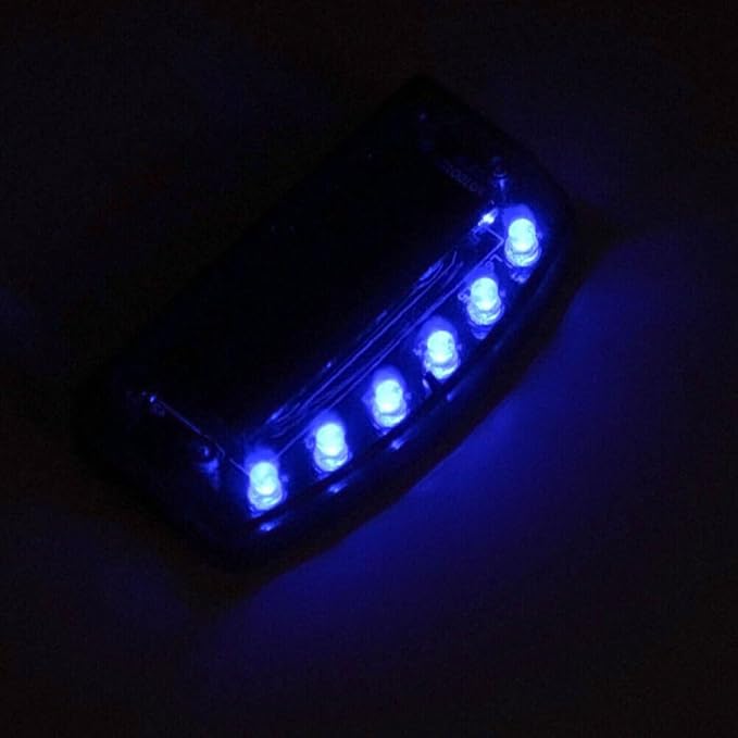 4 PCS Car Solar Power LED Fake Alarm Warning Security Anti-Theft Flashing Light