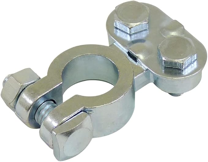 Schumacher Electric Heavy-Duty Zinc-Plated Top Post Terminal End, BAF-TPT, 1-4/0 Gauge Wires, with One-Year Limited Warranty