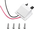 VIKKSAER White Solar Cable Entry Gland Box, 1FT 10AWG Soft Solar Extension Cable and Connector, UV Resistance Dual Cable Entry Gland Housing on RVs, Caravans, Boats, Campers (1FT, White)