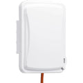 TayMac MM110W Weatherproof Single Outlet Outdoor Receptacle Cover, 5/8 Inches Deep, White