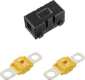 Midi Fuse Holder and 2 Pieces 60A Midi high Current Fuse Screw Fuse for Cars, Trucks, Vehicles(60 Amp)