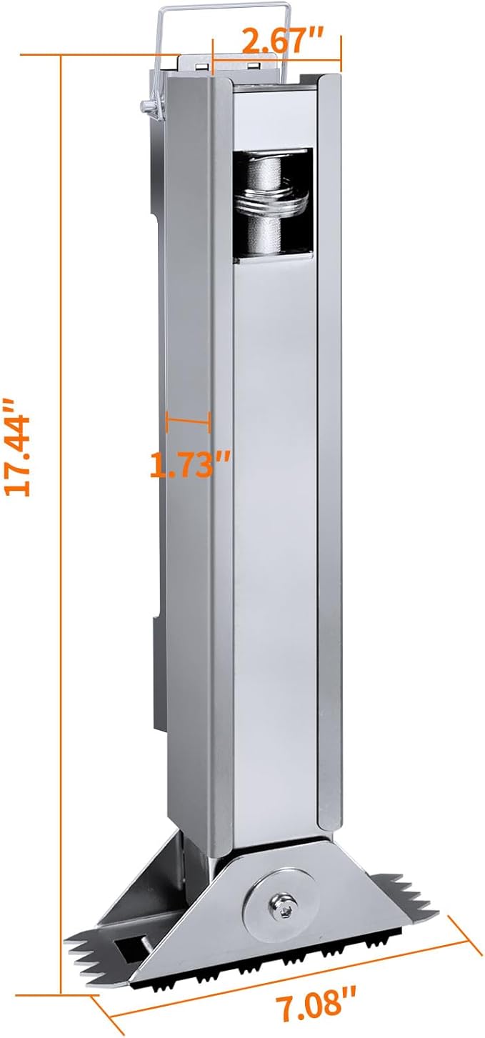Ladder Leveler Pair for Extension Ladder, Adjustable Extension Ladder Leg Ground Leveler, with Anti-Slip Pattern Steel Pole,Ladder Levelers for Extension Ladders