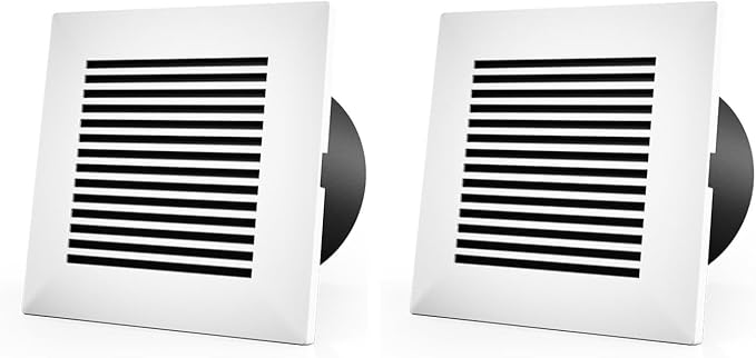 AC Infinity Wall-Mount Duct Grille Vent for 4-Inch Ducting, for Heating Cooling Ventilation and Exhaust (Pack of 2)