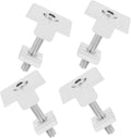 BESPORTBLE 4pcs Aluminum Solar Panel Mid Clamps for Secure Mounting Roof Rv and Gutter Systems Durable Uv Resistant and Versatile Compatibility