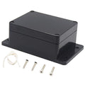 Zulkit Junction Box ABS Plastic Dustproof Waterproof IP65 Universal Electrical Boxes Project Enclosure with Fixed Ear Black 4.5 x 3.5 x 2.2 Inch (115 x 90 x 55mm)(Pack of 1)