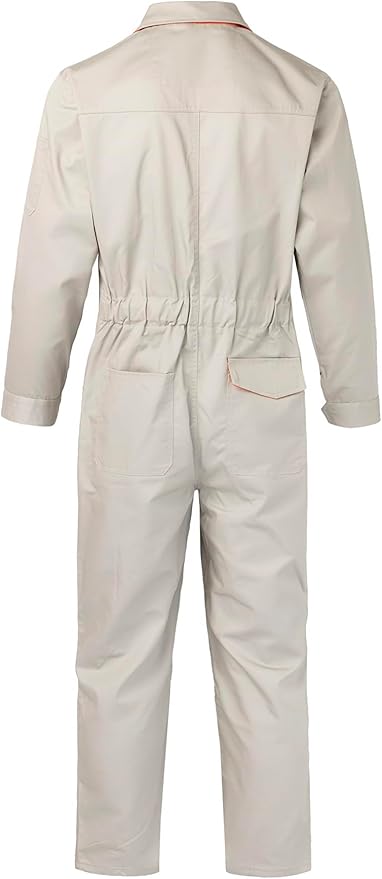 Men's Coveralls Mechanic Work Jumpsuit Multi Pockets Overalls Long Sleeve Workwear Coverall