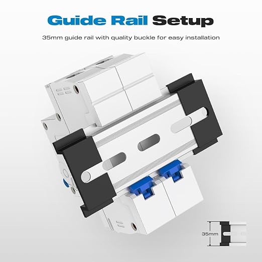 DC Miniature Circuit Breaker, CGELE 2 Pole 16 Amp 500V DC Disconnect Switch for Solar PV Systems Thermal Magnetic Trip Din Rail Mount