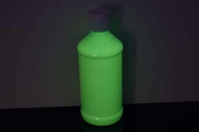 DirectGlow 8oz UV Blacklight Reactive Fluorescent Acrylic Paints (Green)