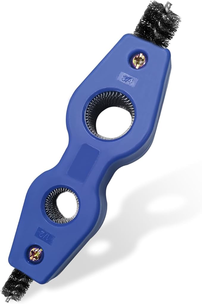 Battery Terminal Cleaning Brush, 4 in 1 Anti-Corrosion Car Battery Cleaner, Vehicle Battery Terminals Machine Parts Cleaning Tool for Auto Marine, Universal Car Accessories (Blue-1PCS)