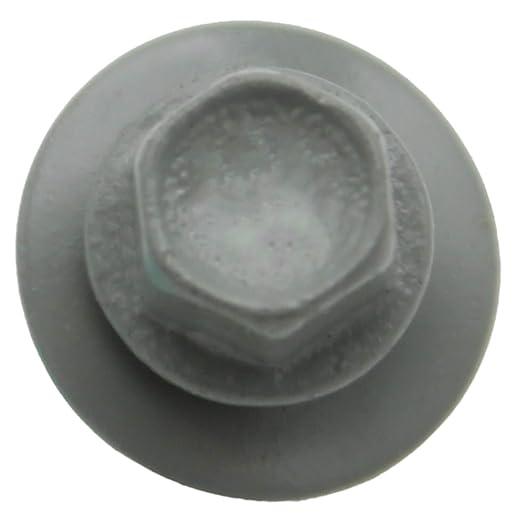 Metal ROOFING SCREWS: (250) 10 x 2" Light GrayHex Head Sheet Metal Roof Screw. Self starting metal to wood siding screws. EPDM washer. Colored head