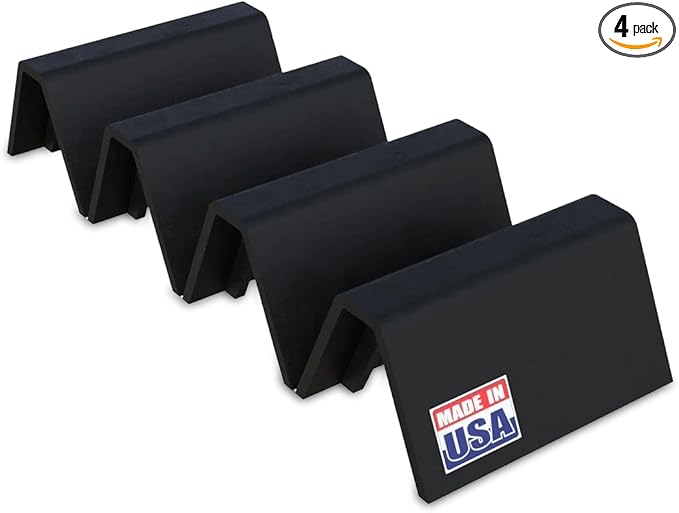 USA-Made Rooftop Pipe Support CTL – 4 Pack - 6" Pre-Cut Heavy-Duty Block - 150 lbs Capacity - Strongest on the Market - Cradle Saddle for Pipes, Rooftop Conduit Support - Eco-Friendly Recycled Plastic