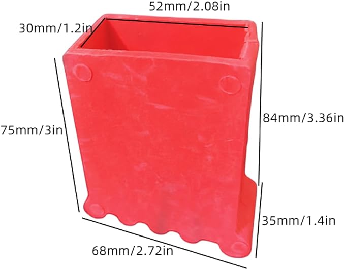 4Pcs Ladder Non Slip Feet Covers, Rubber Steep Ladder Foot Pads, Ladder Foot Covers Ladder Cap for Replacement Extension Ladder Parts Accessories，Red