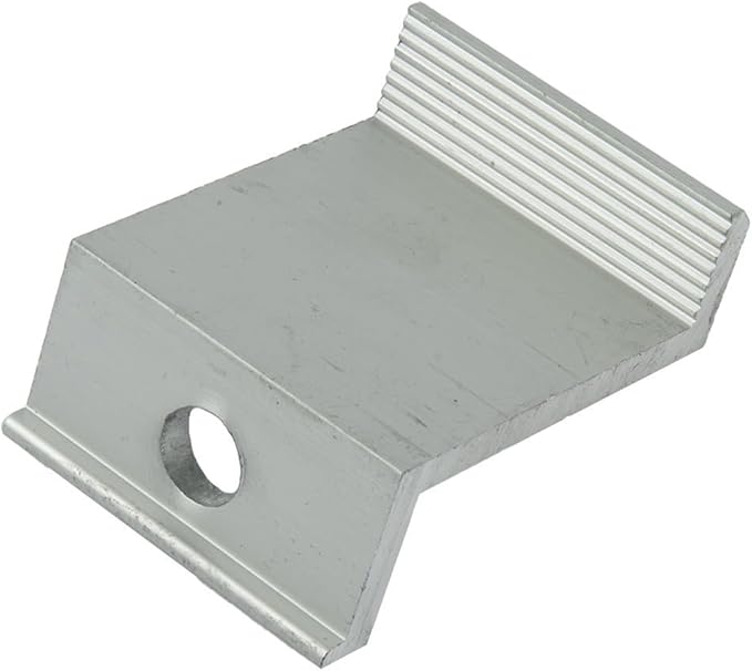 10 Pcs Adjustable Solar Panel Mount End Clamp, Solar Panel Attachment Mounting Bracket Roof Mount End Clips, Solar End Clamp Solar Panel Mounting Z Bracket Clamps(40mm)