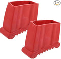 Ladder Feet-2PCS Covers Non Slip Rubber Steep Ladder Foot Pads Cushion Extension Ladder Feet Covers Security Bumpers Replacement Ladder Accessories Red, Step Ladder Rubber Feet Replacement