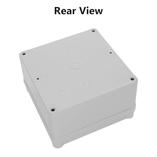 LeMotech Junction Box IP67 Waterproof Dustproof ABS Plastic Project Box for Electrical Outdoor Enclosure Gray 4.9 x 4.9 x 3 inch (125 x 125 x 75 mm),2 Pack