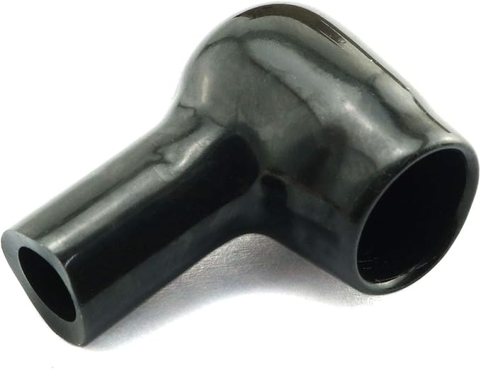 HJ Garden 12pcs Battery Terminal Boots Covers Insulating Protector Cable Lug Caps Insulating Covers Replacement Tools Red/Black 10x6mm