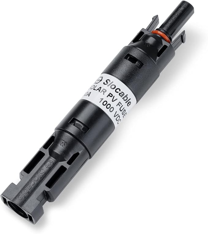 HQST 30A Solar PV Fuse Holder in-Line Waterproof PV Fuse Connector for Solar Panel and Solar Controller