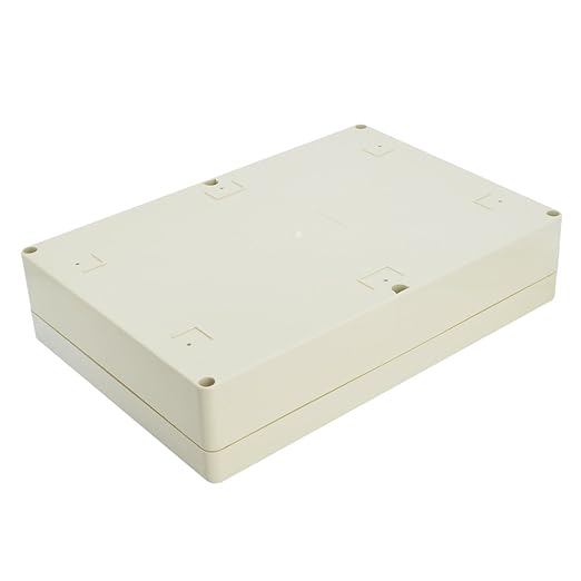 LeMotech Waterproof Dustproof IP65 ABS Plastic Junction Box Universal Electric Project Enclosure Pale Gray 10.4 x 7.2 x 2.4 inch (263 x 182 x 60 mm)