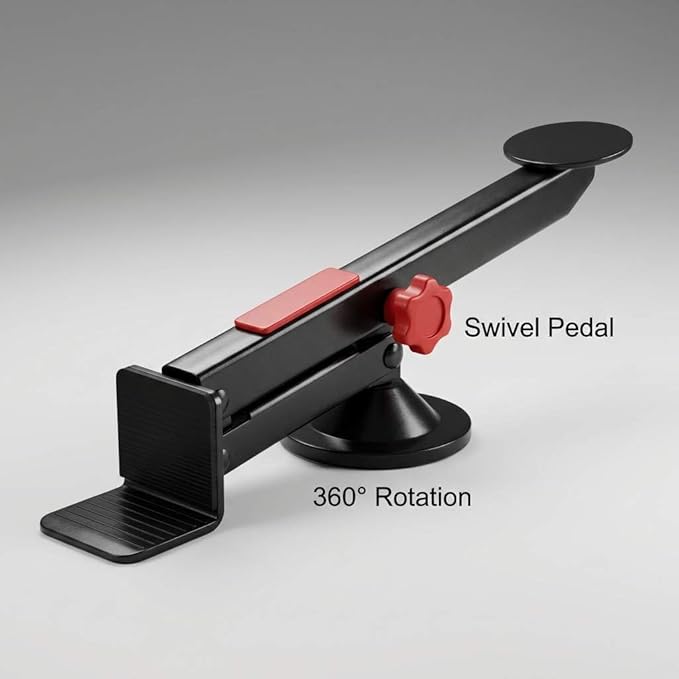 QWORK Swivel-Type Door and Board Lifter, Door Lifter Installation Tool, Black