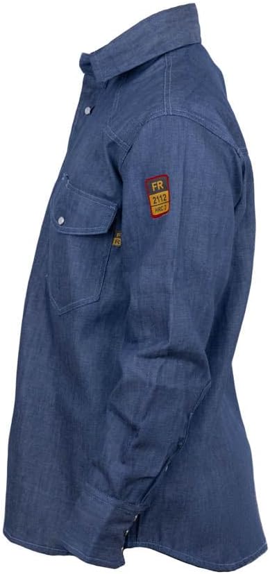 Flame Resistant FR Denim Shirt - 100% C - 7 oz