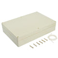 LeMotech Waterproof Dustproof IP65 ABS Plastic Junction Box Universal Electric Project Enclosure Pale Gray 10.4 x 7.2 x 2.4 inch (263 x 182 x 60 mm)