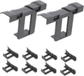 GALPADA 12pcs Solar Panel Water Drainage Clips for Photovoltaic Module Maintenance 40mm Water Guide and Mud Removal Clamp Suitable for Efficient Solar Panel Cleaning