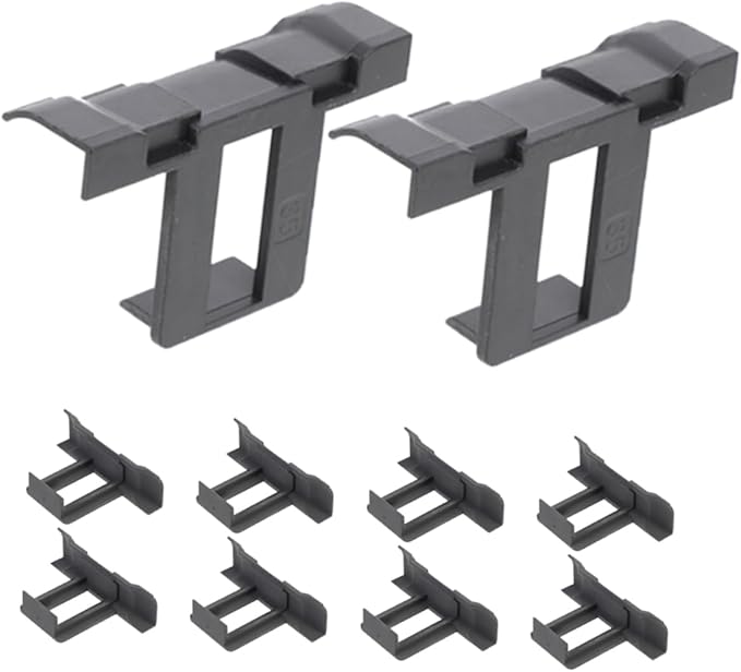 GALPADA 12pcs Solar Panel Water Drainage Clips for Photovoltaic Module Maintenance 40mm Water Guide and Mud Removal Clamp Suitable for Efficient Solar Panel Cleaning