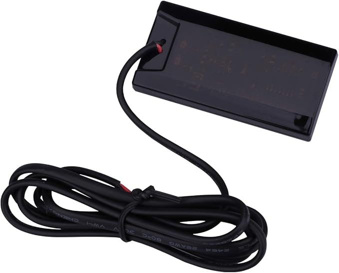 DC 12V Car Digital Voltmeter Gauge - AIMILAR LED Display Voltage Volt Meter for Car Motorcycle (White)
