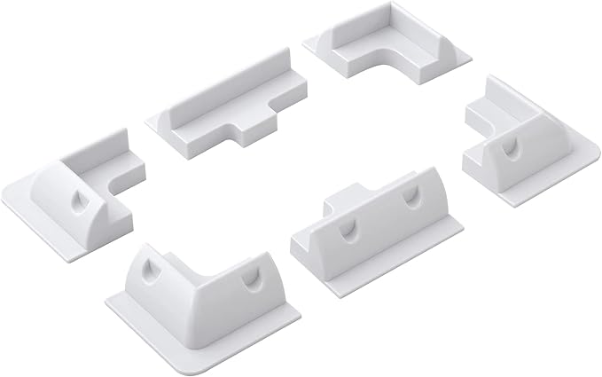 Spartan Power ABS Drill Free Solar Panel Mount 6 Piece (White) Great for RV's, Vans, Trailers, Buses, Skoolies, Boats