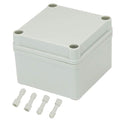 Zulkit Junction Box ABS Plastic Dustproof Waterproof IP67 Junction Boxes Universal Electrical Project Enclosure DIY Electronic Project Box Grey 3.94 x 3.94 x 2.95 inch (100 x 100 x 75 mm)