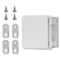 Weatherproof Junction Box Waterproof Electrical Box ABS Plastic Enclosure Switch Router Project Box Latch Hinged Project Enclosure (5.9"x5.9"x3.5")